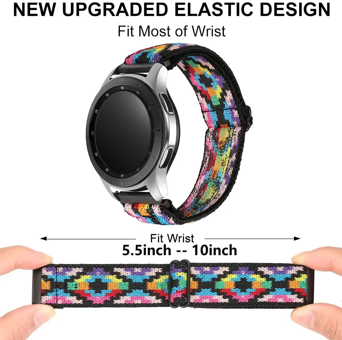 Correa de nailon para reloj Samsung Galaxy Watch 8, pulsera de elasticidad ajustable para Galaxy Watch 8, accesorios clásicos - imagen 2