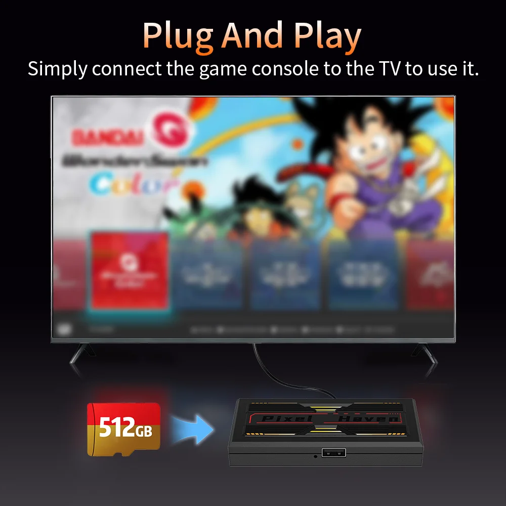 Consola de juegos con más de 31000 juegos Retro Emuelec 4,7 píxeles Haven consola de juegos Retro para PS1/GBA/NES/MAME/NEOGEO/CPS3/Dreamcast para TV - imagen 4