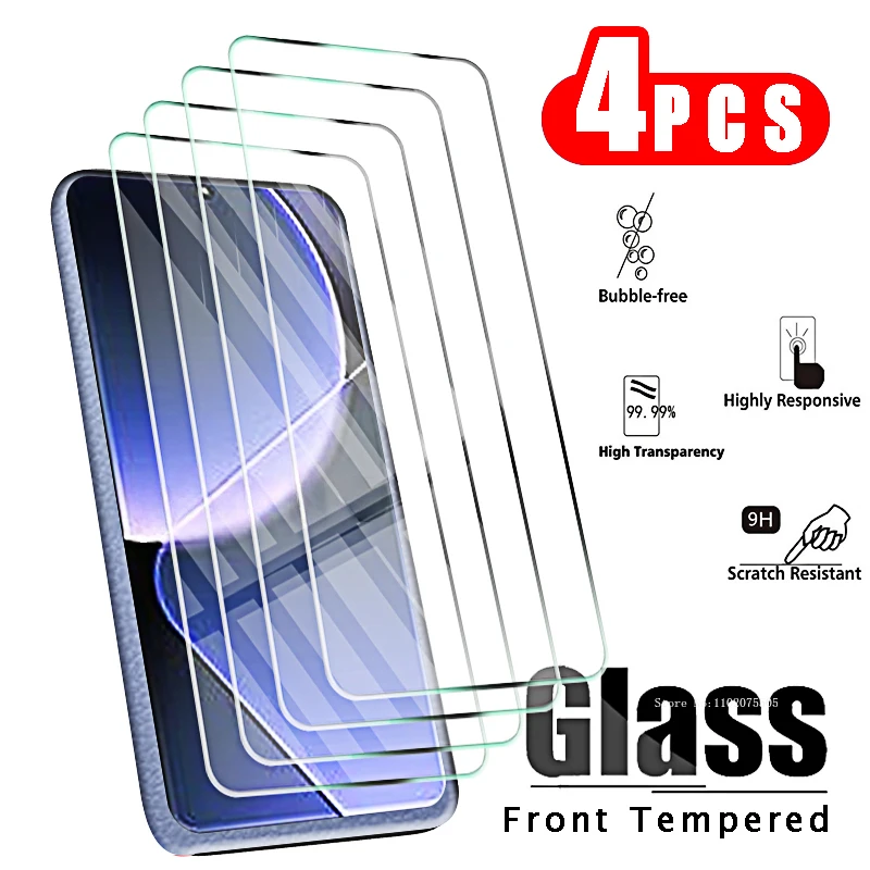 4 Uds vidrio templado para Xiaomi 13T Pro 12t 11t 10t Pro protectores de pantalla vidrio protector xiao mi 13t Pro 12tpro 13 12 11 T película