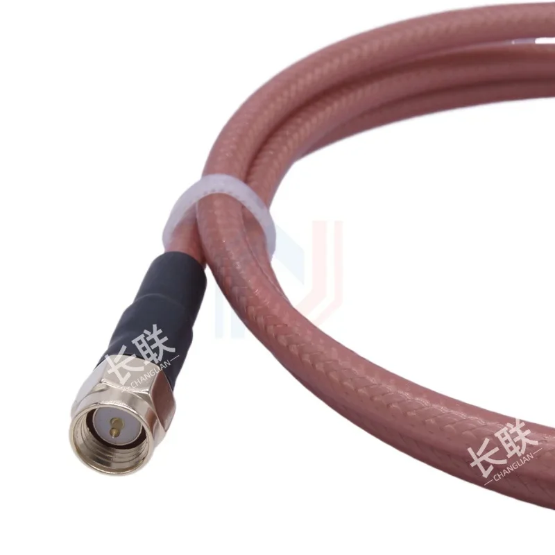 Conector RF de doble blindaje RG142 SMA macho a hembra N macho/BNC/TNC/UHF Cable adaptador puente Coaxial Cable de extensión en espiral - imagen 4
