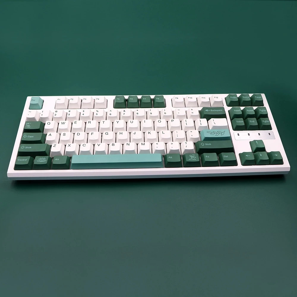Juego de teclas de perfil de cereza PBT gruesas para teclado QWERTZ AZERTY MX K70, colorante botánico ISO, alemán, francés, España, Reino Unido - imagen 2