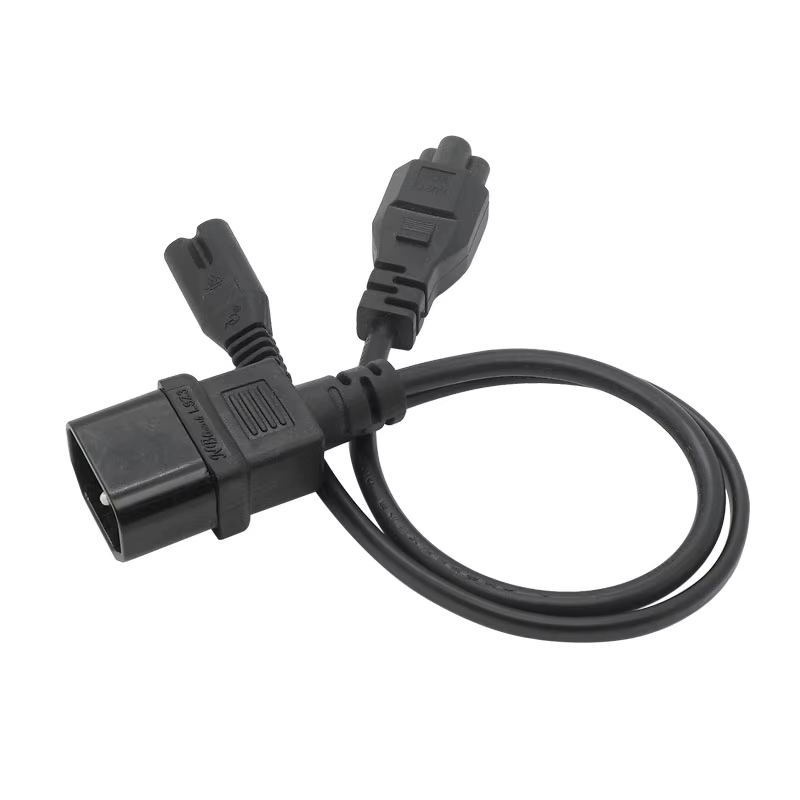 Cable Divisor C14 Macho a C7 y C5 Hembra – Adaptador de Alimentación