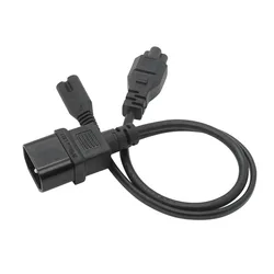 Cable Divisor C14 Macho a C7 y C5 Hembra – Adaptador de Alimentación