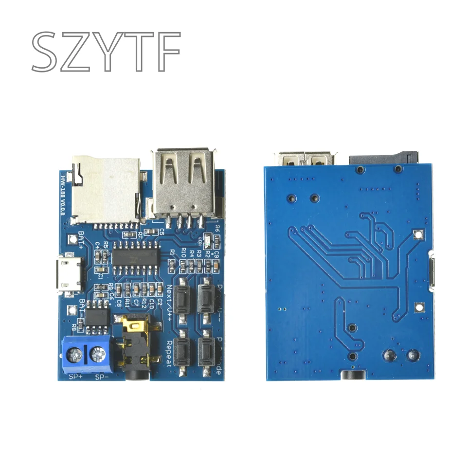 Módulo amplificador de potencia de Audio compatible con Bluetooth, Plugins U Disk, reproductor de de decodificación MP3, módulo amplificador de voz