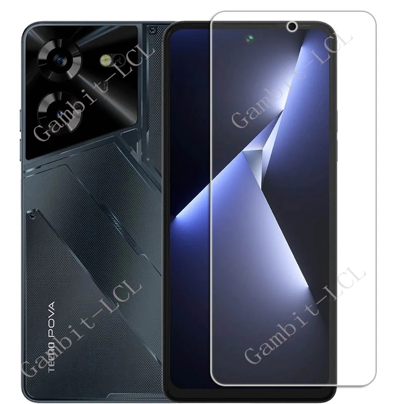 2 uds para Tecno Pova 5 Pro 6,78 cubierta protectora de vidrio templado en Pova5Pro Pova5 5Pro Free Fire LH7n LH8n película protectora de pantalla - imagen 2
