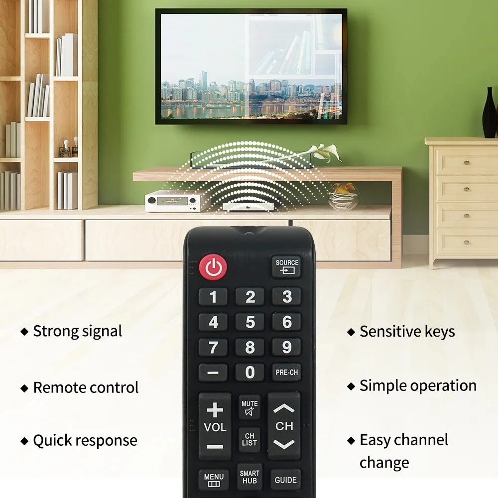BN59-01199F Control remoto Smart TV Control remoto para Samsung TV UN32J4500AFXZA UN50J6200AFXZA UN65JU640DAFXZA UN48JU6400FXZA - imagen 3