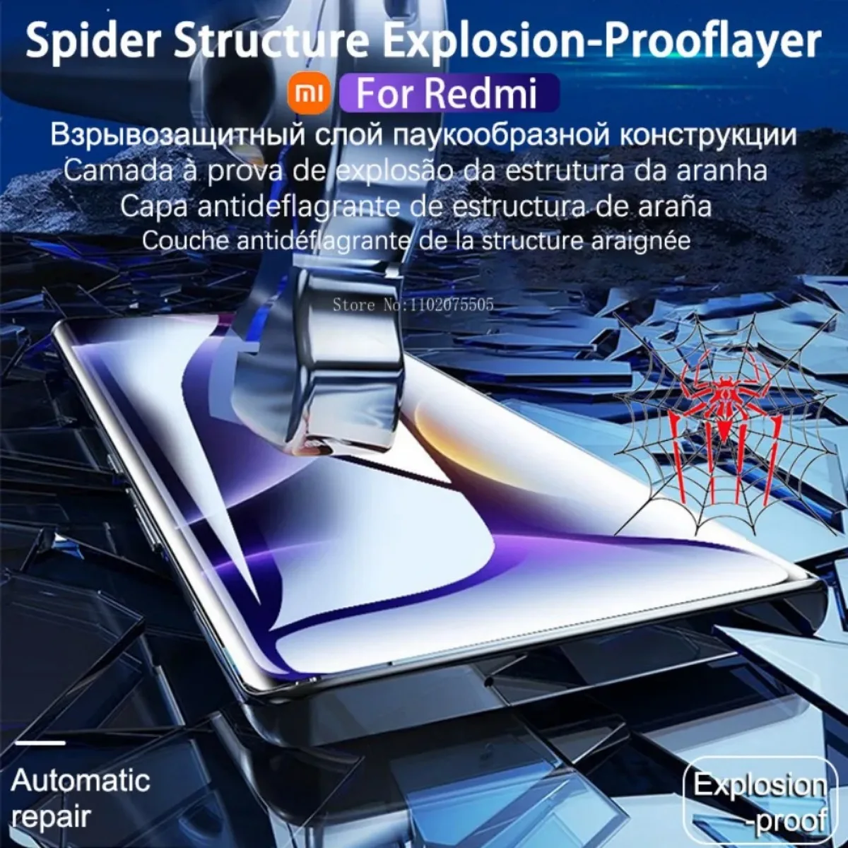 Película de hidrogel para Xiaomi Redmi Note 13, 12, 11 S Pro Plus, Turbo 3, Protector de pantalla de cubierta completa, 10S, 9 Pro, 7, 13C, 5G - imagen 5