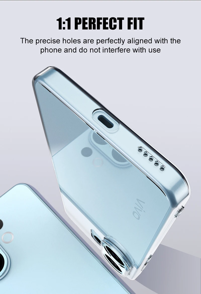 Funda suave de silicona ultrafina para Vivo X200 FE X200S X100 X100S Pro Mini carcasa trasera transparente Ultra transparente X 200 100S Pro - imagen 4