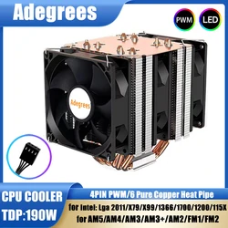 Disipador CPU PWM Silencioso Compatible Intel LGA 1700 y AMD AM5
