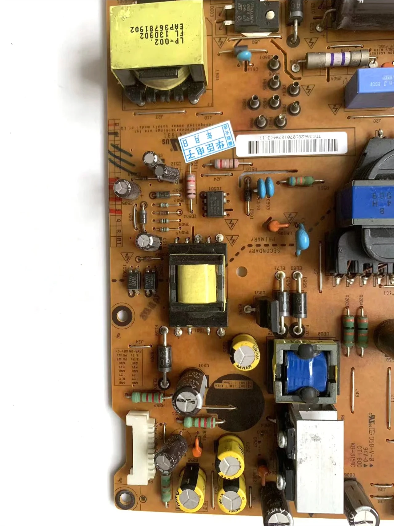 Placa de fuente de alimentación LGP55-13PL2 EAX64905601 (1,9), EAY62810701, compatible con 55LN5400, 55LA621Y, 55LN5310UB, 55LA6205-UA, 55LA620V, 55LN5400-CN - imagen 3