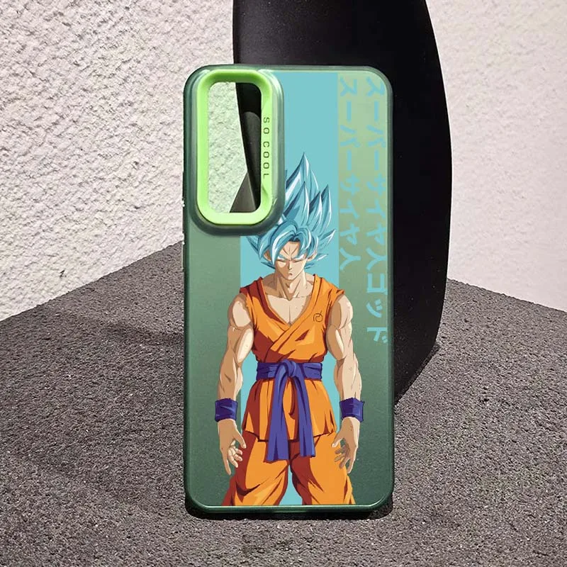 Funda artística d-dragon Ball Saiyan para Samsung Galaxy A73 A71 A56 A54 A53 A52 A51 A35 funda de teléfono plateada colorida - imagen 5