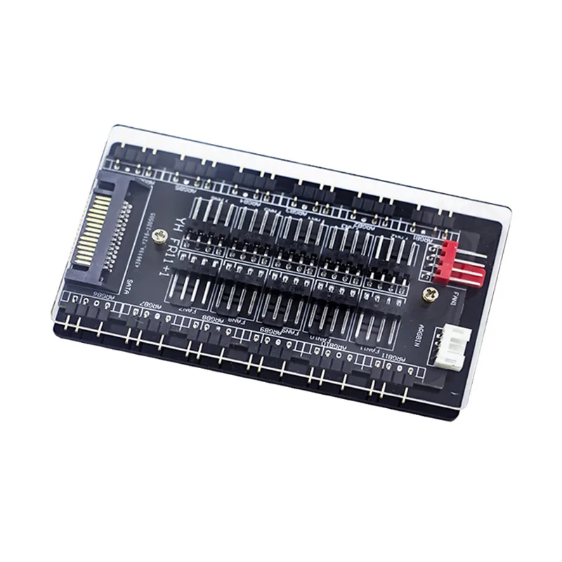 Hub de ventilador multidivisor magnético 2 en 1, 11 vías, 5V, 3 pines, ARGB, 12V, 4 pines, interfaz PWM, alimentación SATA, accesorios de refrigeración para chasis de PC - imagen 5