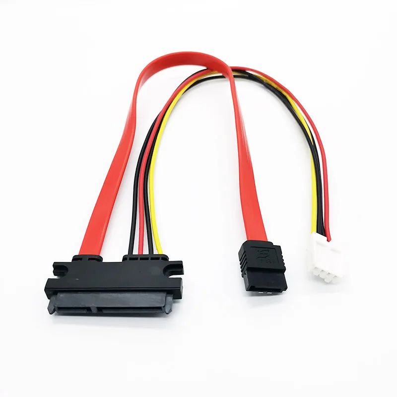 Cable de alimentación de datos de ordenador de alta velocidad, 90 grados, 22P, SATA 7 + 15P, 22 pines a SH 2,0, 4 pines - imagen 2