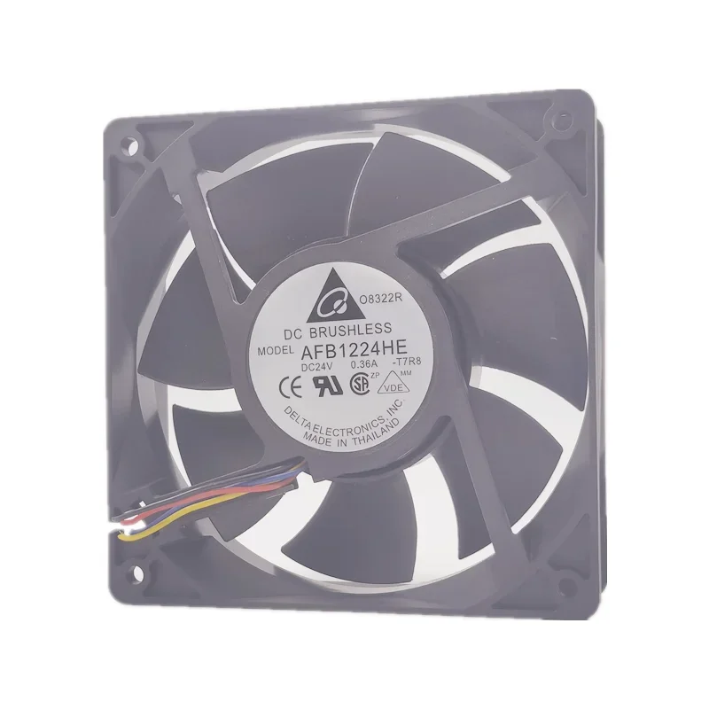 Para delta AFB1224HE 24V DC 0.36A 12038 12cm VENTILADOR DE REFRIGERACIÓN ventilador de refrigeración inversor de gran volumen de aire - imagen 2