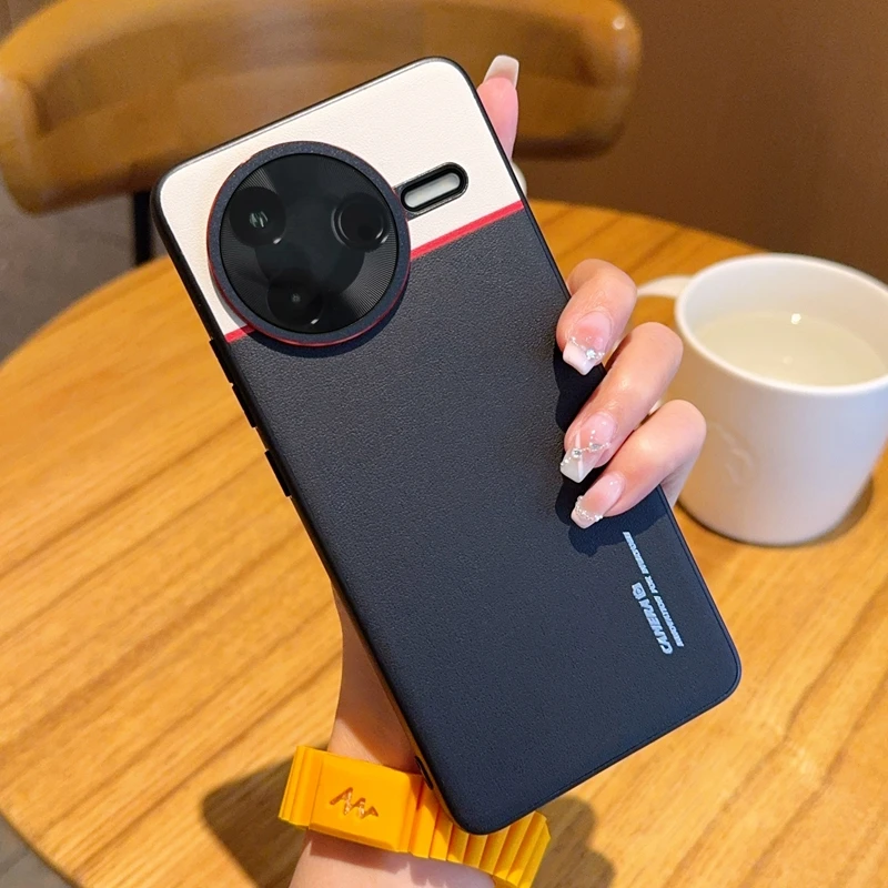 Para Xiaomi POCO F7 Pro funda de lujo de cuero PU Color de piel a juego funda protectora trasera para Xiaomi POCO F7 Ultra F7P Shell - imagen 2