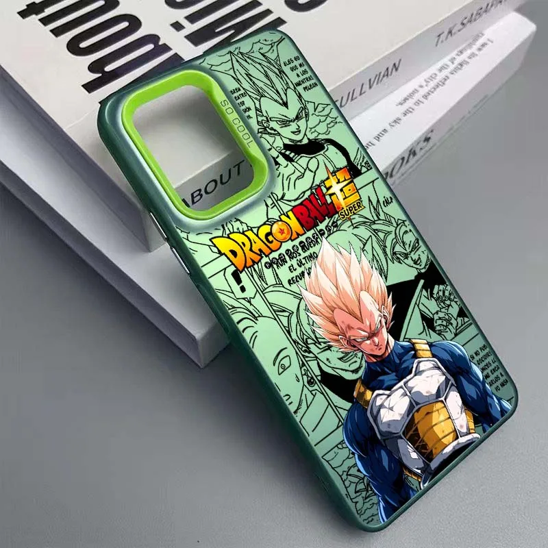 D-Dragon Ball Vegeta Trunks para Xiaomi Poco X3 X5 X6 F5 F6 M6 Pro GT NFC Pro funda de teléfono plateada colorida - imagen 5