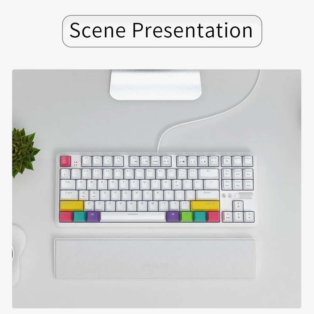 Almohadilla ergonómica para reposamuñecas, cojín Protector de muñeca con memoria de 104/87/61 teclas, alivio del dolor para PC, oficina, ordenador portátil - imagen 3