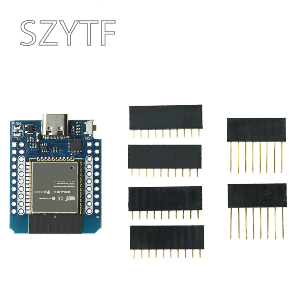 Módulo de placa de desarrollo D1 MINI ESP8266 ESP32 ESP-32S, WIFI, compatible con Bluetooth, CP2104, CH9102, para Wemos, Arduino, con pines - imagen 4