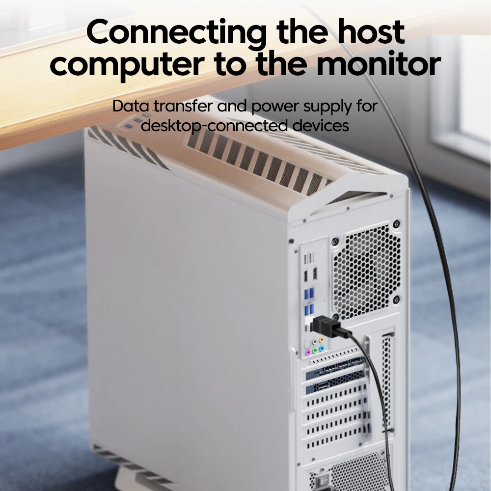 Adaptador de impresora USB a B3.0 tipo C/USB a B convertidor de puerto cuadrado para impresora adaptador de soporte de disco duro/carga/transferencia de datos - imagen 5