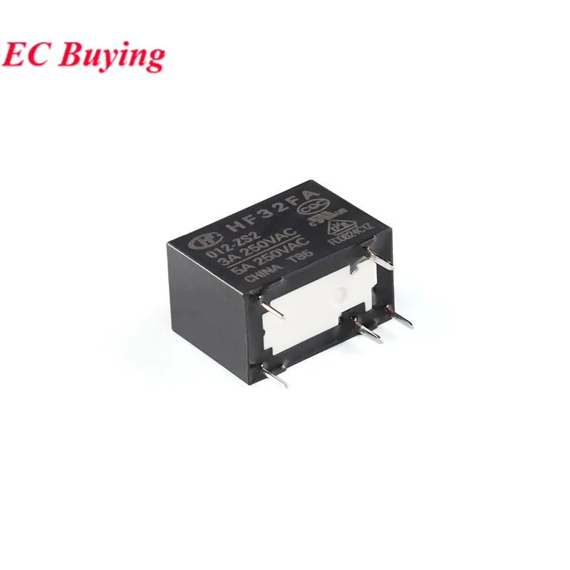 5 uds/1 ud JZC-32FA HF32FA/005-ZS2 012-ZS2 024-ZS2 5VDC 12VDC 24VDC DC 5V 12V 24V 5A 5Pin relé de potencia Relais Rele - imagen 2