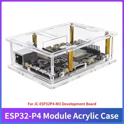 Caja acrílica para ESP32-P4, placa de desarrollo de procesador de RISC-V de doble núcleo, caja protectora de carcasa transparente para placa de JC-ESP32P4-M3