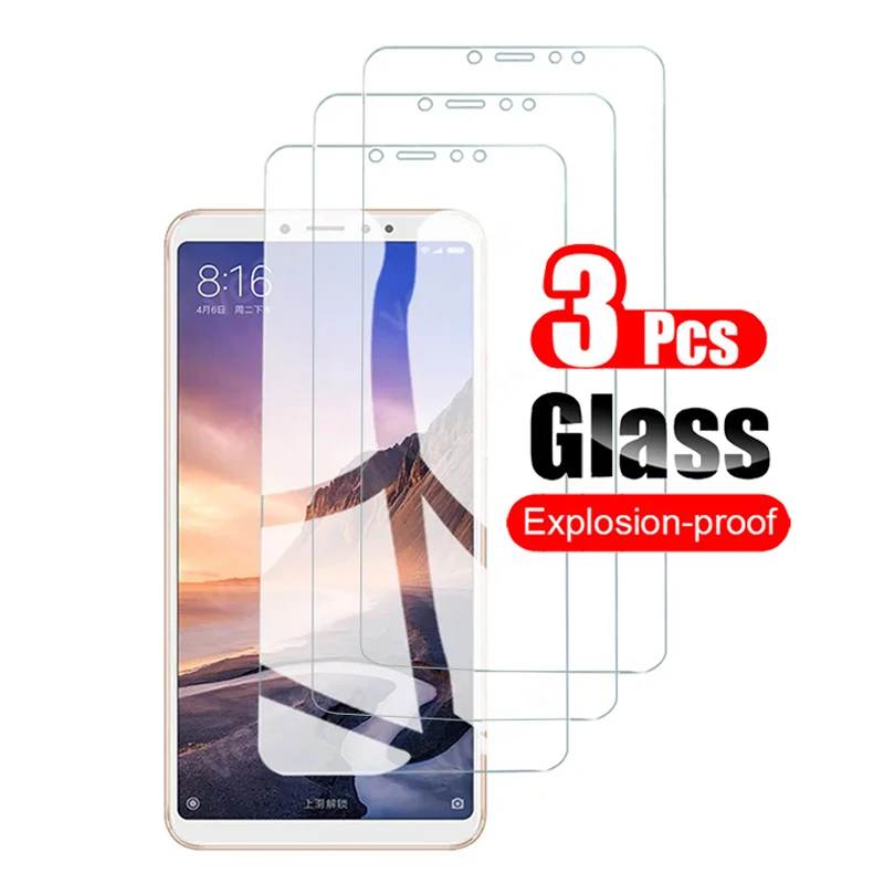3 uds vidrio templado para Xiaomi Mi 6X A2 Protector de pantalla película protectora para Xiaomi Mi A2 6X protector de vidrio antiarañazos