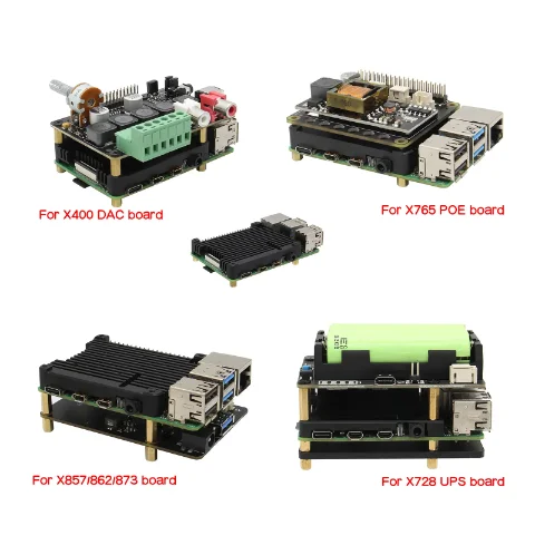 Ahududu Pi 4/4B enfriador de radiador asistido térmicamente con POE y ventiladores de refrigeración (P165-B) - imagen 5