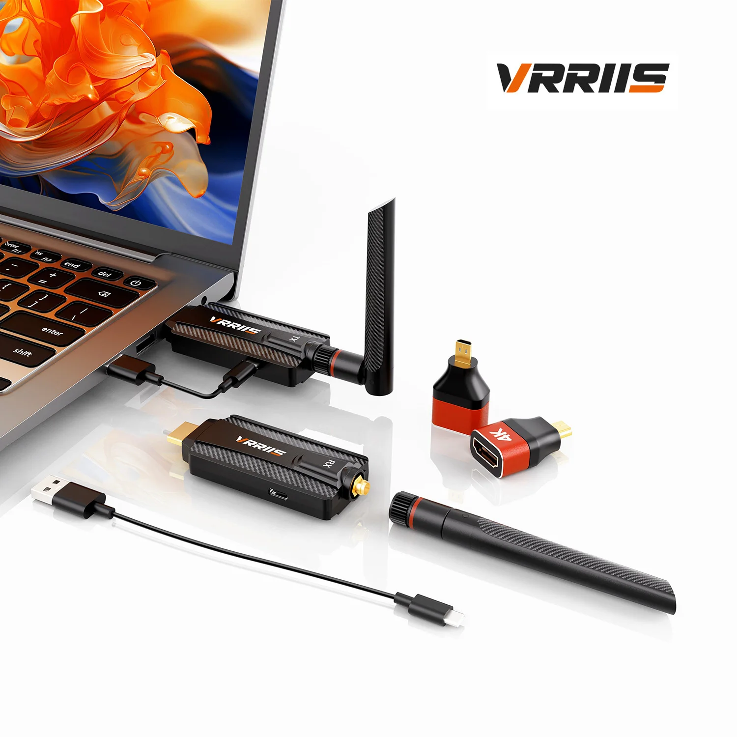 200M Wireless Video Transmitter and Receiver HDMI Extender Display Adapter Cable Screen Share for Camera TV Box PC Laptop To TV - imagen 3