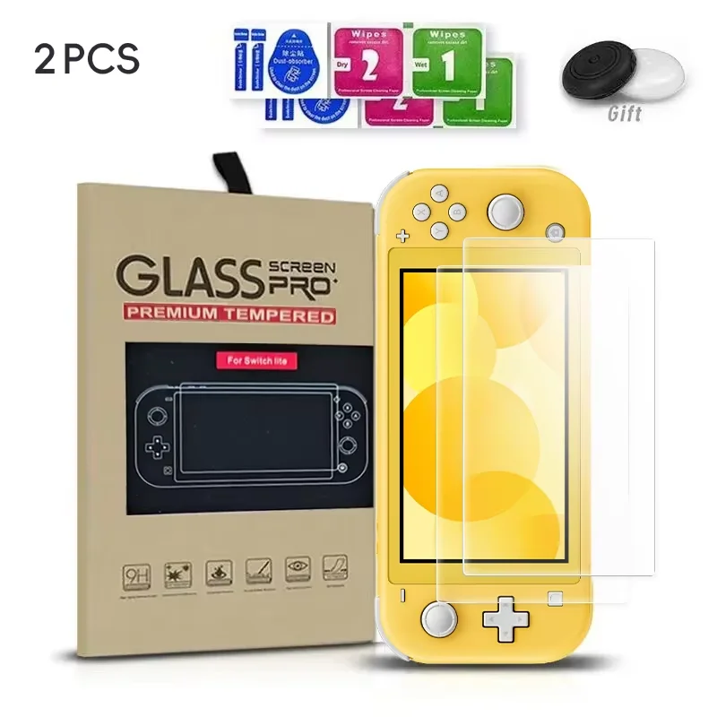 Protector de pantalla de vidrio templado DATA FROG Compatible con Switch Lite Protector de pantalla transparente HD transparente para Switch Lite