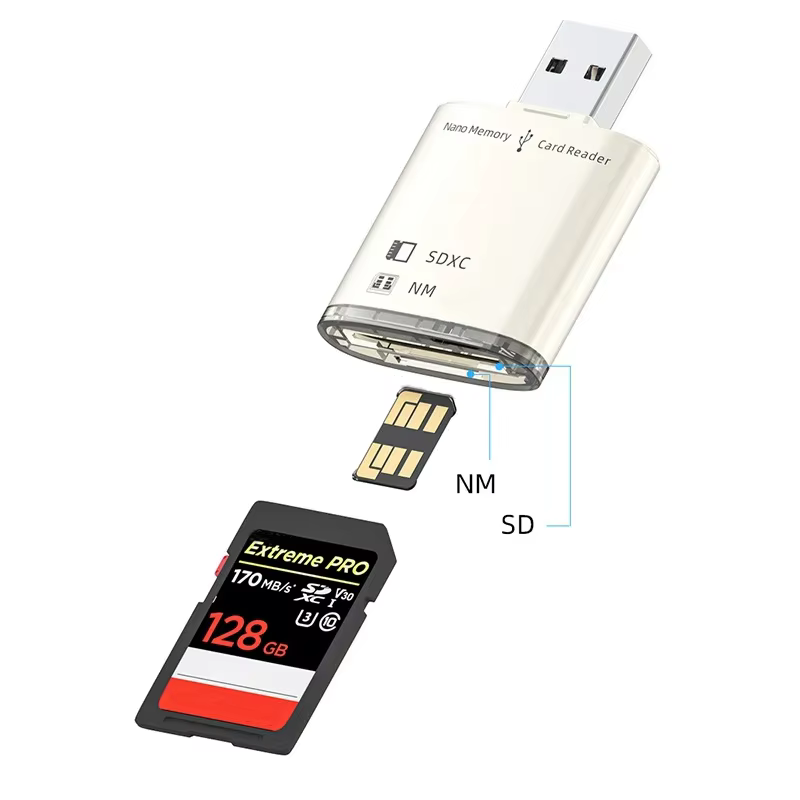Lector de tarjetas USB 3.0 2 puertos SD/SDXC para Huawei NM Nano y PC - imagen 2