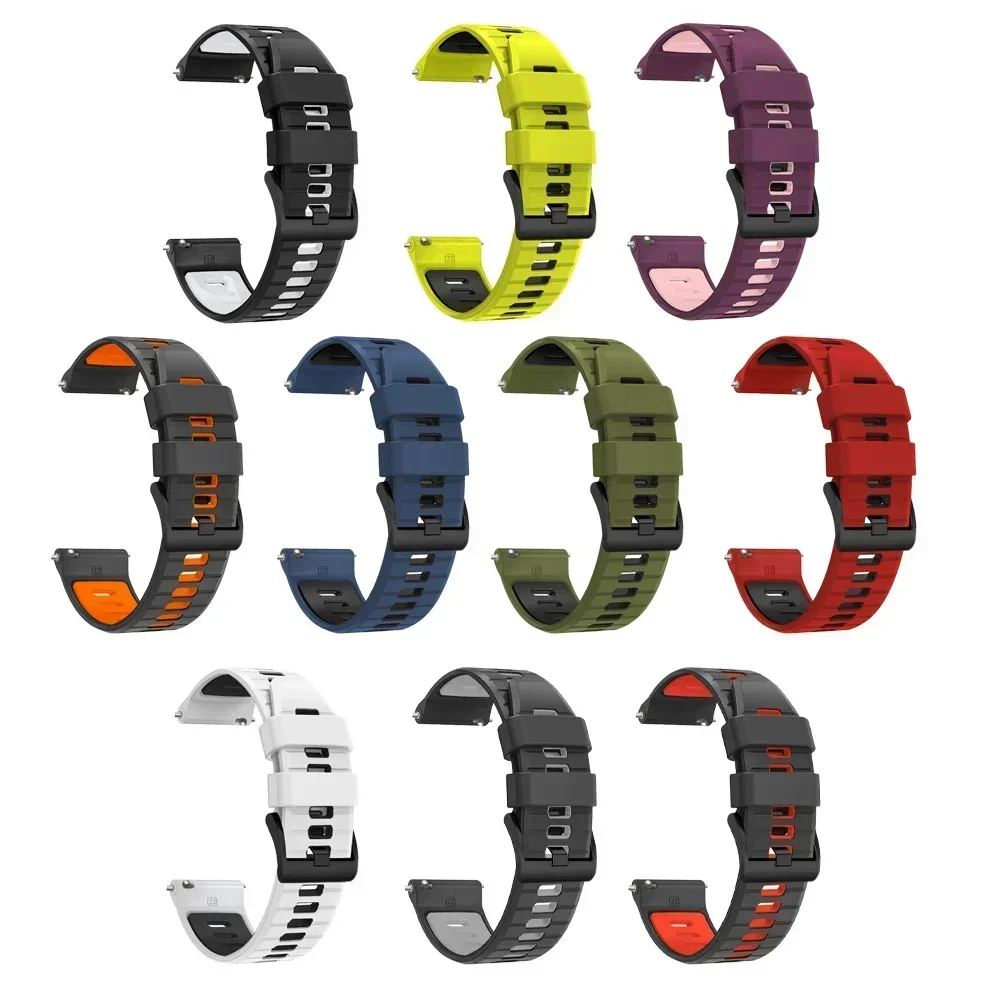 Correa de 22mm y 20mm para Garmin Forerunner 265 745 255, pulsera de reloj musical Vivoactive 6 5 4 Venu 2 3, repuesto de bandas de silicona - imagen 3