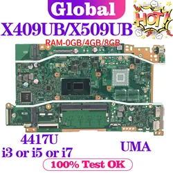 Placa Base ASUS X409/X509/A409/F409 - Soporte i3/i5/i7 para Portátil