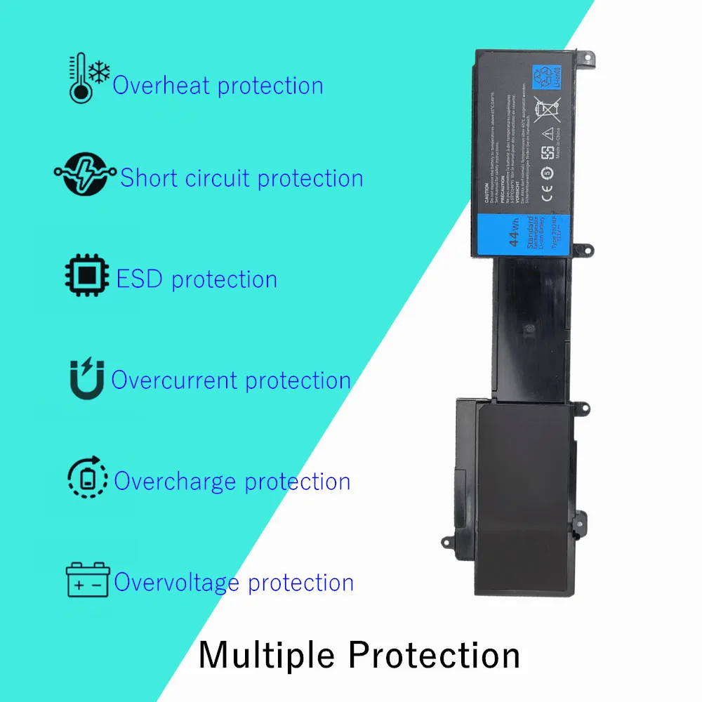 Batería de ordenador portátil 11,1 V 44WH 2NJNF para Dell Inspiron 14z-5423 15z-5523 Ultrabook 8JVDG T41M0 TPMCF - imagen 5