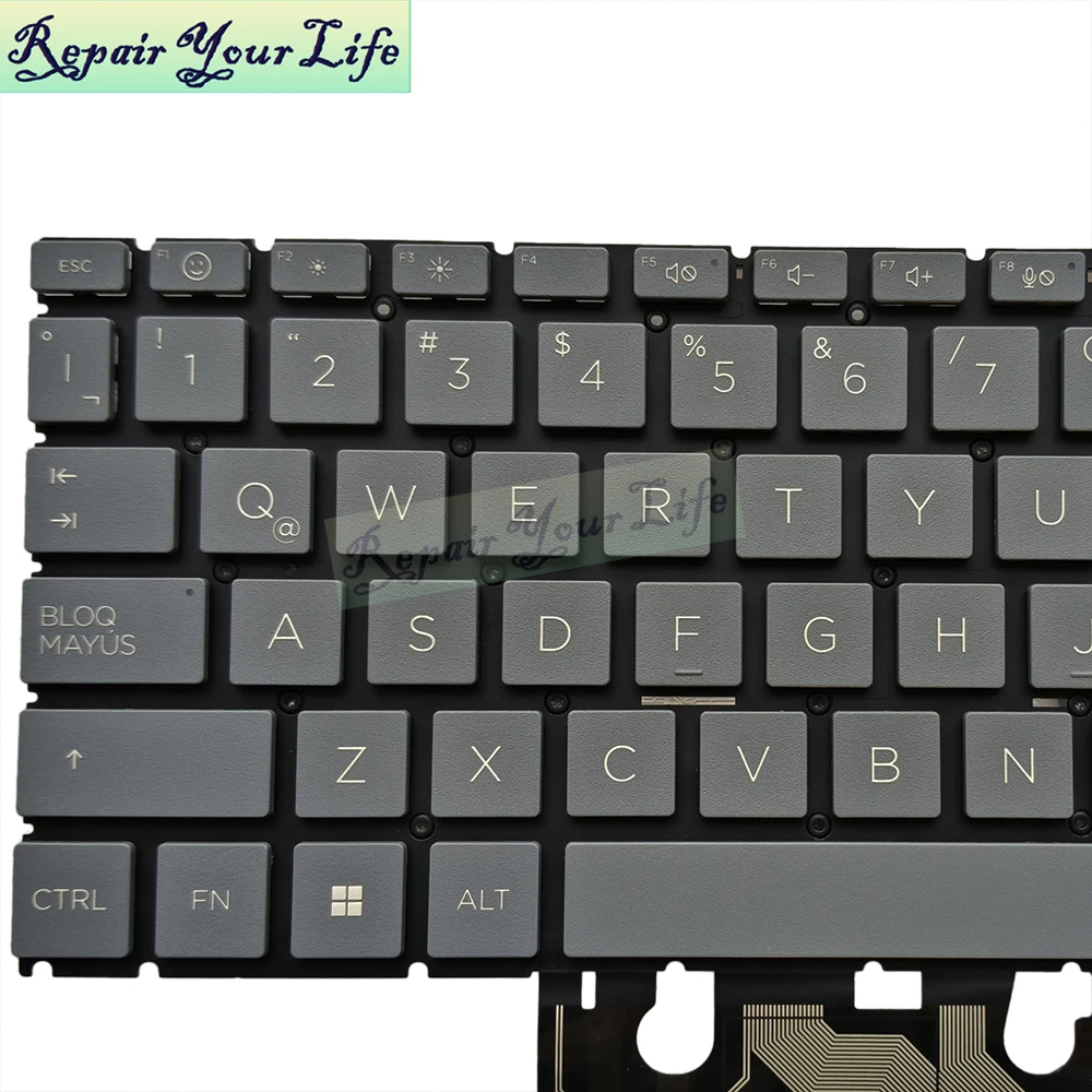 Teclado latino GB del Reino Unido para HP 15-FC 15-FD 15Z-FC 15T-FD 15-fc0000, teclados para portátiles españoles Euro LA N32714-161 N32714-031 - imagen 5