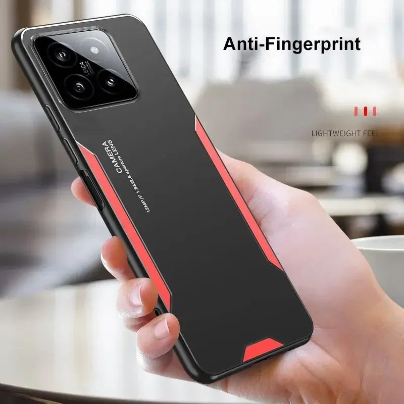 Funda rígida de Metal de aleación de aluminio para Xiaomi 14 T Pro 14 T, carcasa protectora de silicona Ultra mate para Mi14TPro, Xiaomi 14 Civi - imagen 2