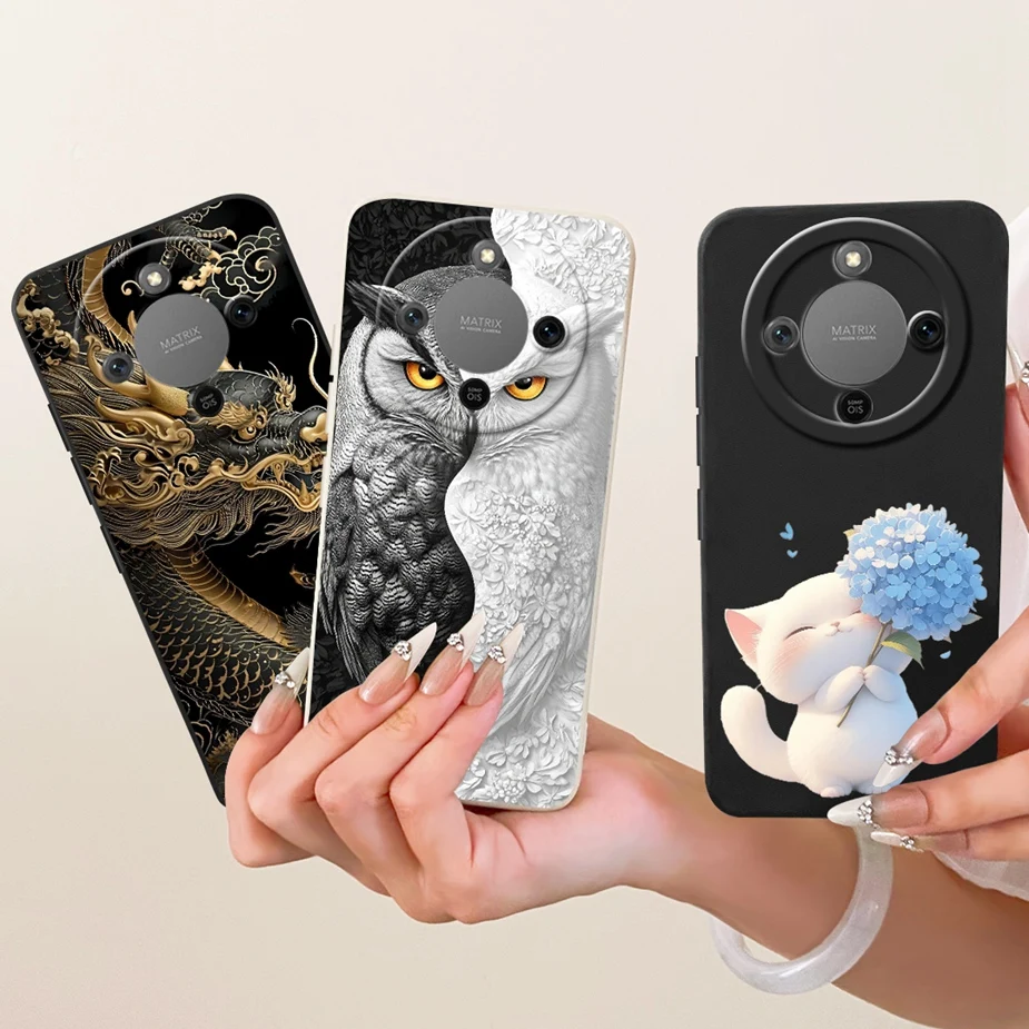 Para Honor Magic 8 Lite funda Honor X9d lujosa cubierta pintada de caramelo funda de silicona suave para Honor X70 X 70 Magic8 Lite bolsas HonorX9d - imagen 2