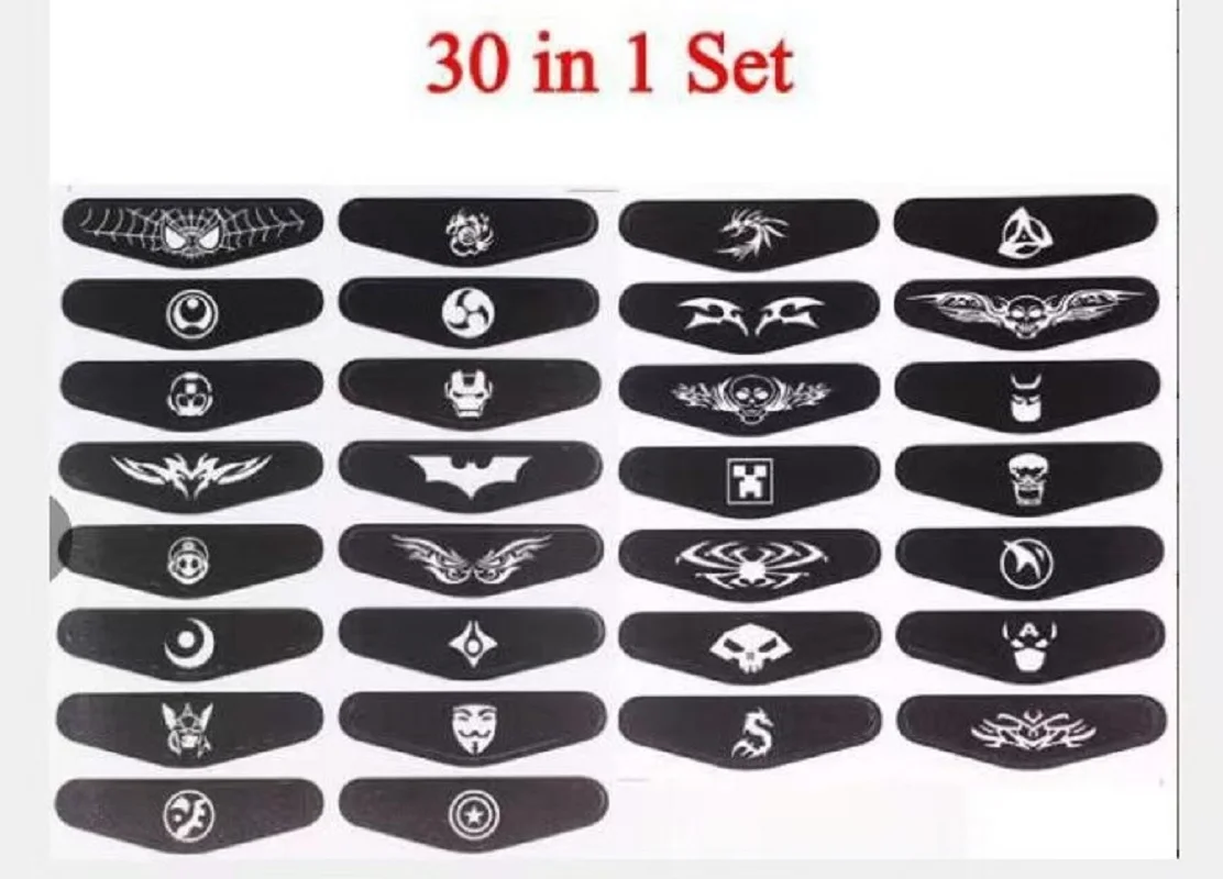 30 Uds pegatinas LED cubierta para consola de juegos PS4 calcomanía barra de luz Led vinilo Gamepad pegatina para PlayStation 4 - imagen 3