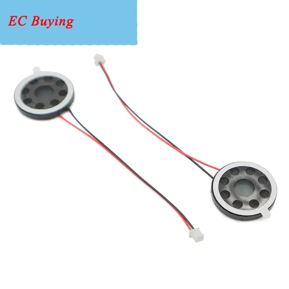 5 uds 13 15 16 17 18 20 23 25 26 MM 8 Ohm 1W altavoz redondo 8Ohm 1 vatio altavoz pequeño magnético interno de plástico con Cable - imagen 3