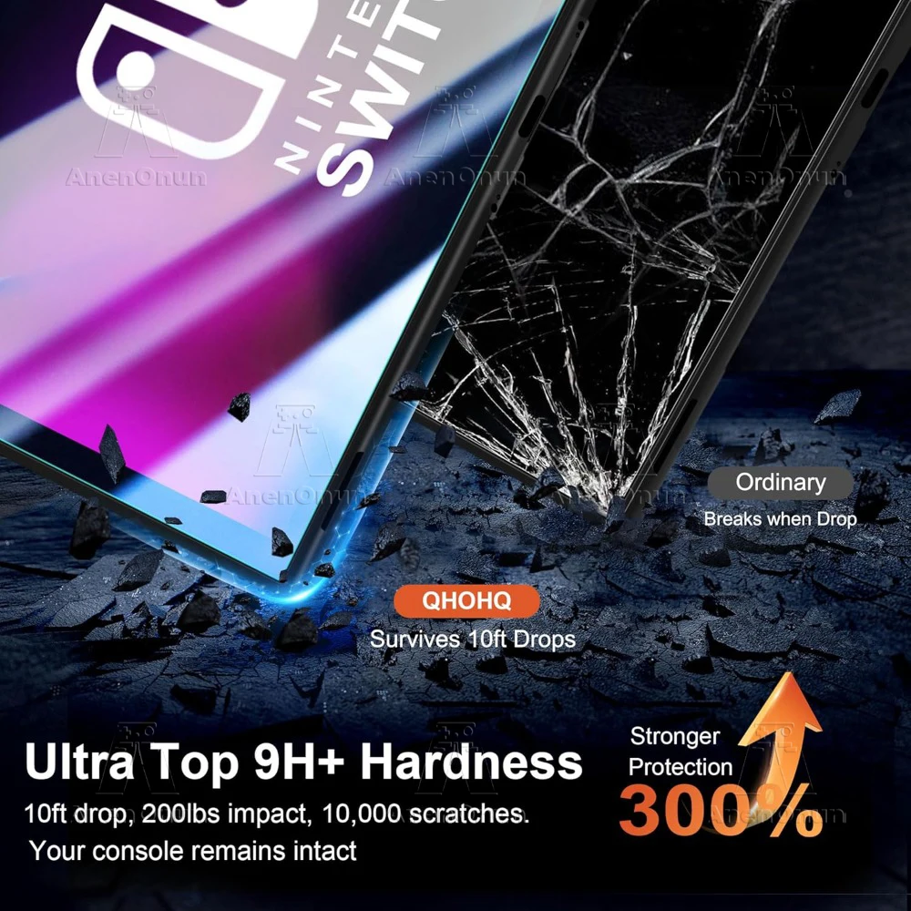 Switch 2 Protector de pantalla de vidrio templado 2.5D borde curvo dureza 9H irrompible antiarañazos antihuellas HD sin burbujas - imagen 3