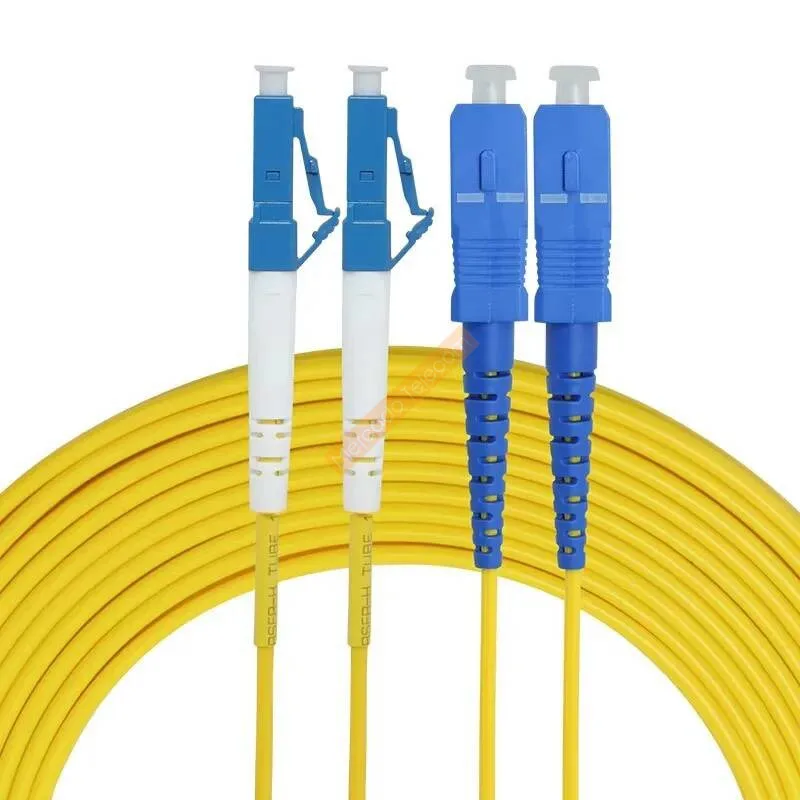 1M 2M 3M 5M 10M SC/UPC-LC/UPC Cable de conexión de fibra de doble núcleo monomodo Cable de puente simple SM dúplex 2 núcleos puente de fibra óptica - imagen 3