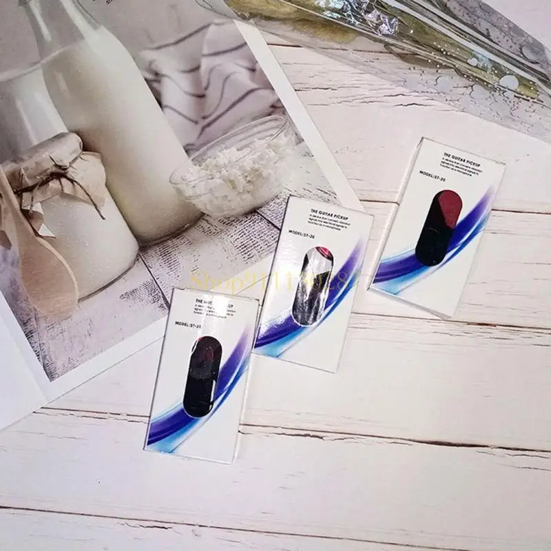 J1HC Multifuncional Pickup guitarra acústica CONTACTO Micrófono Piezo Transductor Banjo Bass Ukelele Mandolin Universal - imagen 2