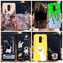 Samsung Galaxy A6+ Funda Silicona Diseño Astronauta Antigolpes