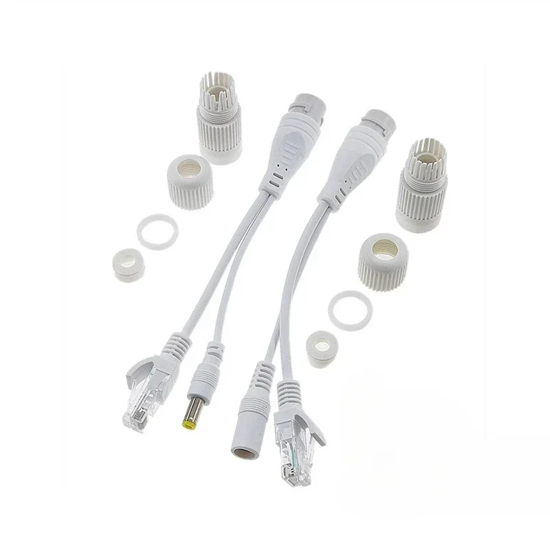 Cable POE caliente, Cable adaptador de alimentación pasiva a través de Ethernet, módulo de fuente de alimentación del inyector divisor POE 12-48v para Cables de cámara IP