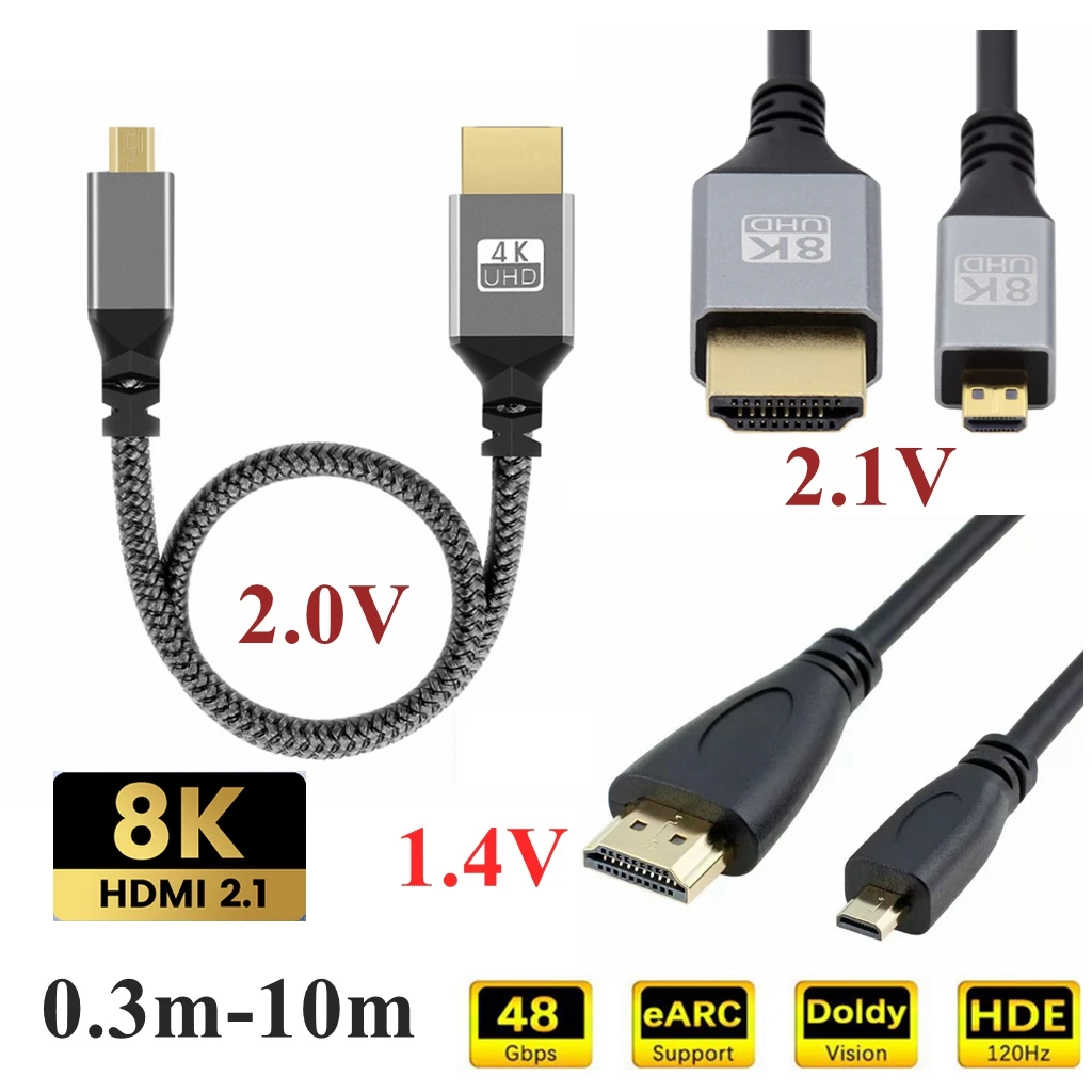 Cable Micro HDMI a HDTV 4K para GoPro y Raspberry Pi - imagen 3