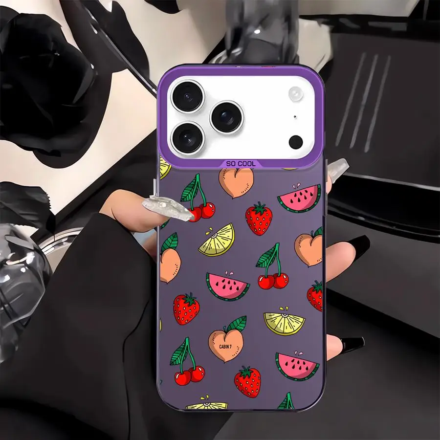 Funda de fruta de aguacate para iPhone XS 14 17Air 12 11 16 17 Pro Max XR 16e 13 15 Plus cubierta trasera del teléfono - imagen 2
