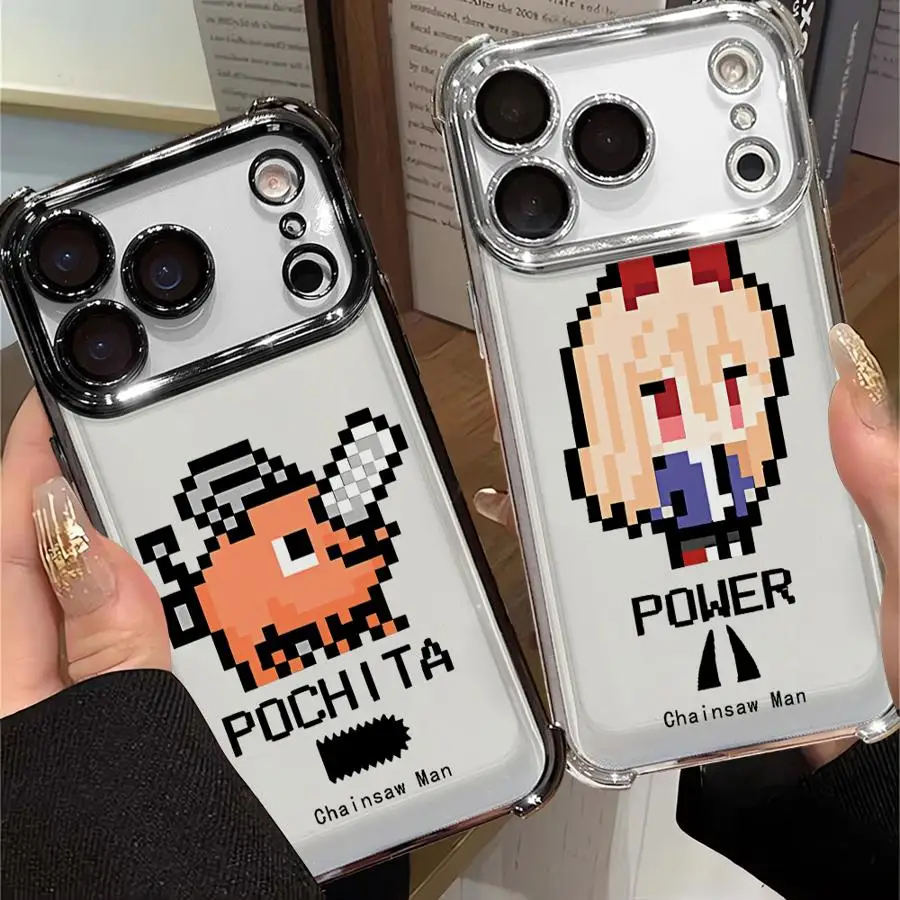 Funda bonita de anime de dibujos animados para iPhone 16e 16 15 14 Plus 13 12 11 Pro Max 17 Air Soft Cover - imagen 3