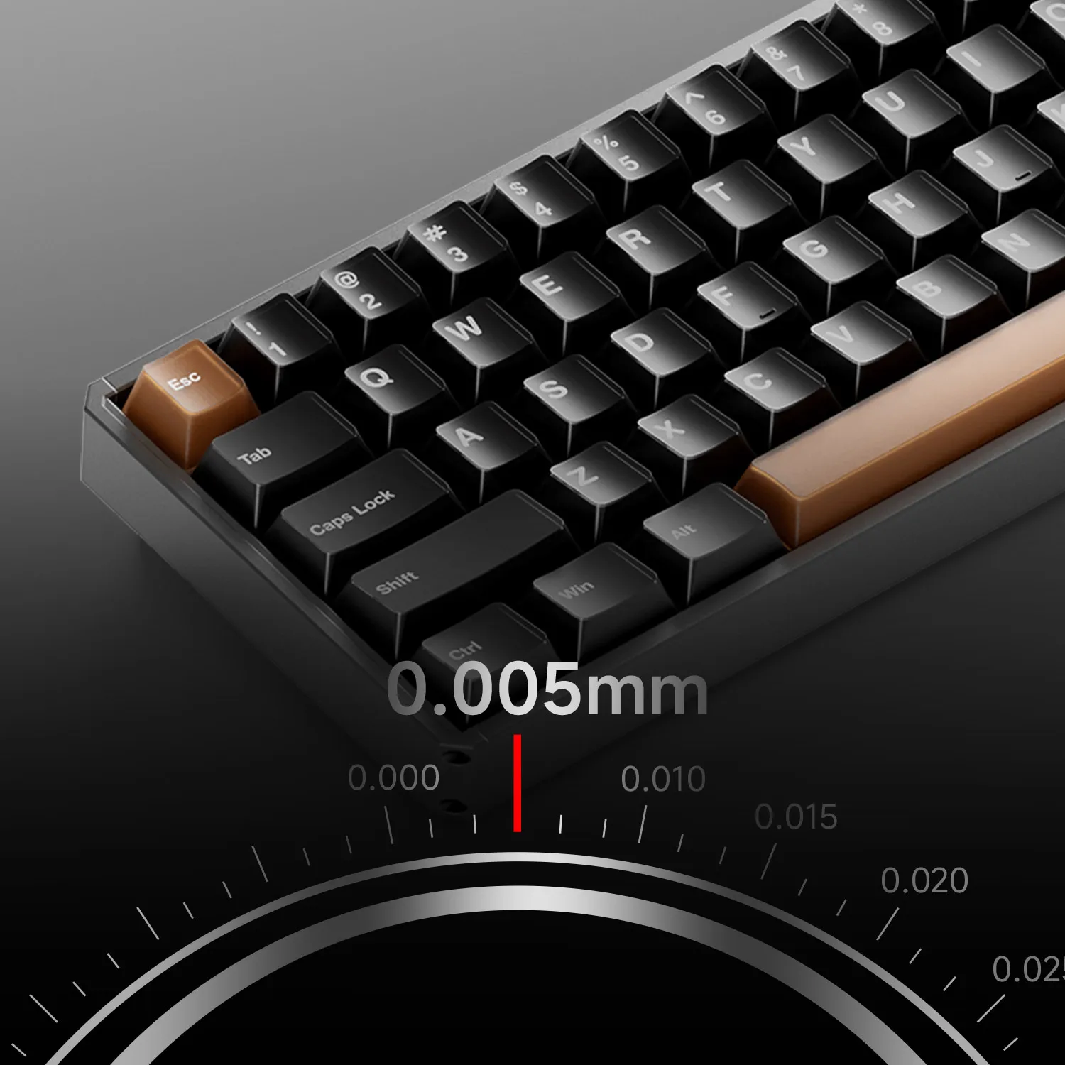 Akko MOD68 interruptor magnético HE Keybaord aluminio CNC 65% RT0.005mm 8K tasa de orolling ARGB Gaming junta de teclado mecánico personalizado - imagen 3