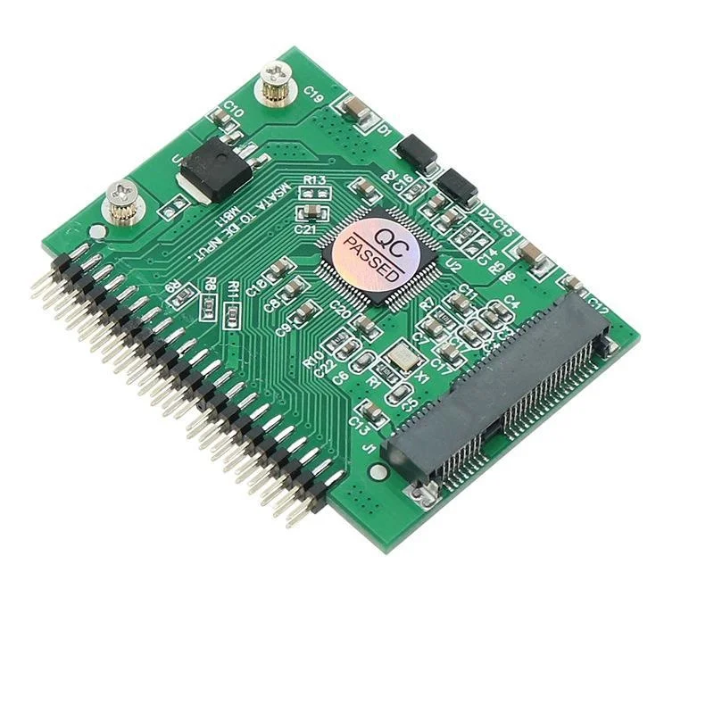 Tarjeta convertidora mSATA SSD a IDE, Mini PCI-e a 5V, 2,5 pulgadas, IDE, 44 pines, adaptador de conexión HDD, expansión de memoria para ordenador portátil, tarjeta adicional