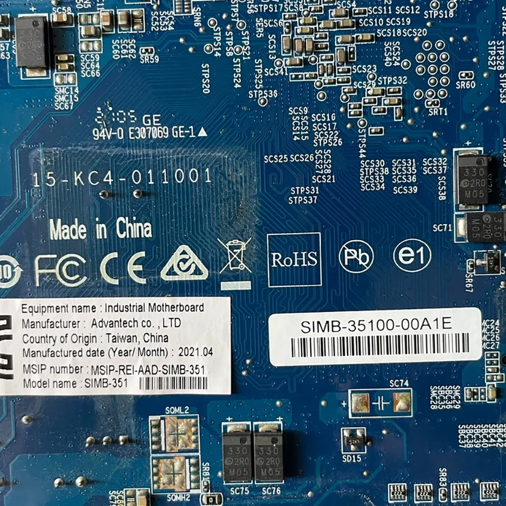 Para placa base de control Industrial ADVANTECH puerto de red Dual SIMB-35100-00A1E SIMB-351 A101-3 - imagen 3