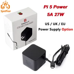Fuente USB-C para Raspberry Pi 5 - 5V 5A PD Original Oficial 27W
